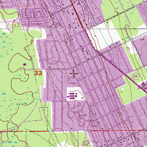 Topographic Map of Volusia County Fire Services Station 11 Halifax, FL