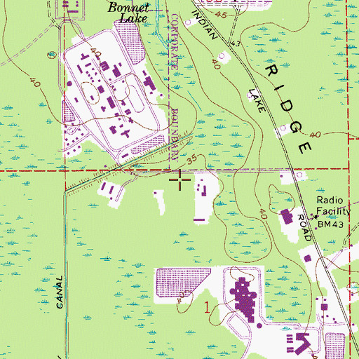 Topographic Map of Volusia County Fire Services Training Center Station 15, FL