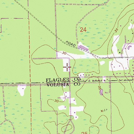 Topographic Map of Rima Ridge Volunteer Fire Department Station 81, FL