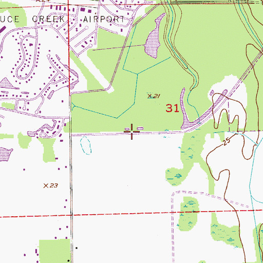 Topographic Map of Port Orange Fire Rescue Department Station 74, FL