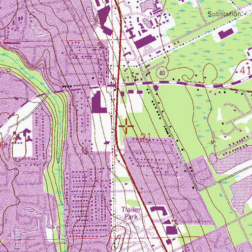 Topographic Map of Ormond Beach Fire Department Station 92, FL