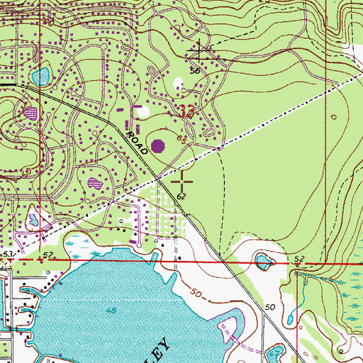 Topographic Map of Seminole County Fire Department Station 16, FL