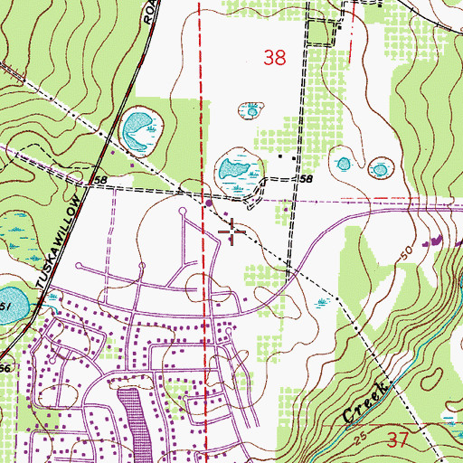 Topographic Map of Seminole County Fire Department Station 26, FL