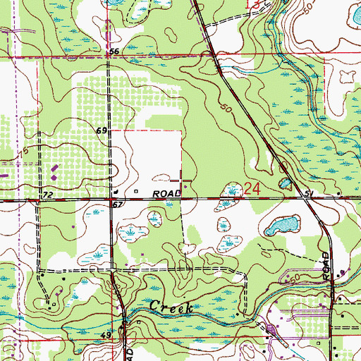 Topographic Map of Seminole County Fire Department Station 27, FL