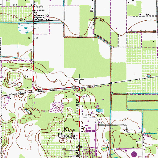 Topographic Map of Sanford Fire Department Station 38, FL