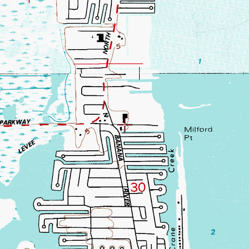 Topographic Map of Brevard County Fire Rescue Station 42, FL
