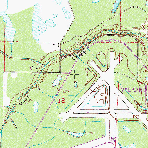 Topographic Map of Brevard County Fire Rescue Station 87, FL