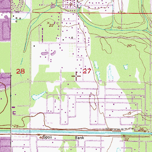 Topographic Map of Palm Bay Fire Department Station 1, FL