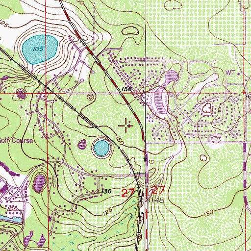 Topographic Map of Orange County Fire Rescue Station 31, FL