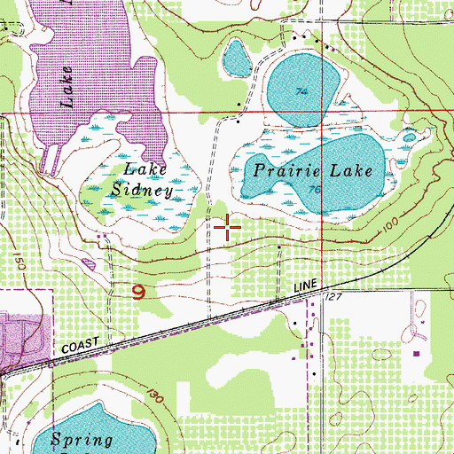 Topographic Map of Ocoee Fire Department Station 26, FL