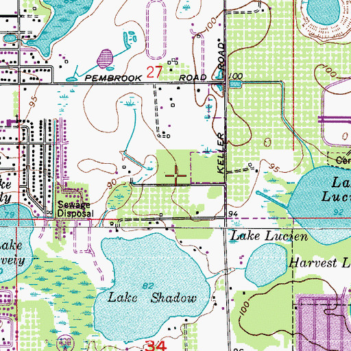 Topographic Map of Maitland Fire Rescue Department Station 47, FL