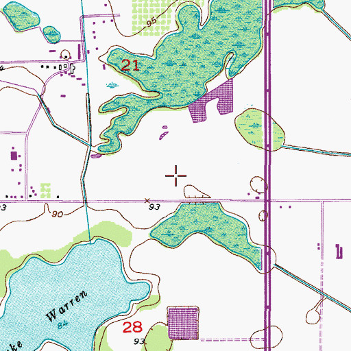 Topographic Map of Orlando Fire Department Station 8, FL