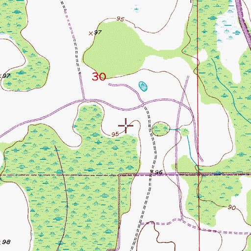 Topographic Map of Reedy Creek Fire and Rescue Station 1 Headquarters, FL