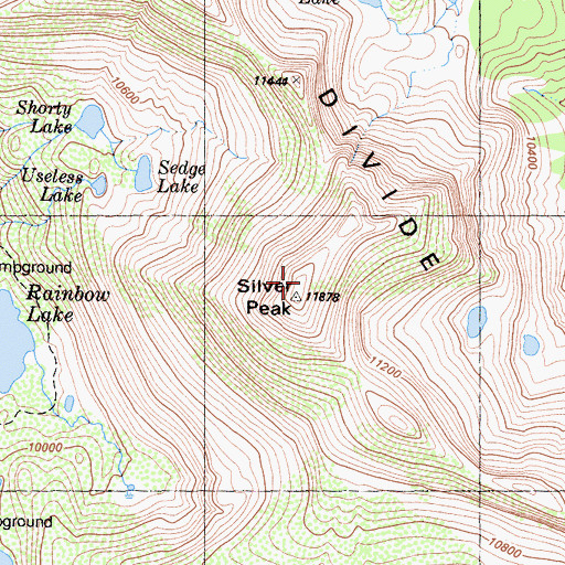Topographic Map of Silver Peak, CA
