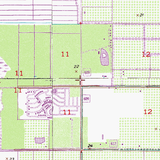 Topographic Map of Indian River County Fire Rescue Station 7, FL