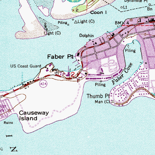 Topographic Map of Saint Lucie County Fire District Station 2, FL
