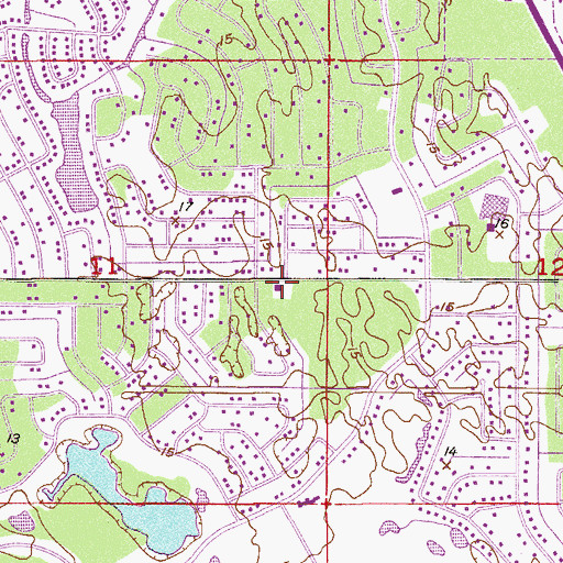 Topographic Map of Saint Lucie County Fire District Station 5, FL