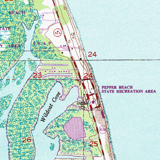 Topographic Map of Saint Lucie County Fire District Station 9, FL