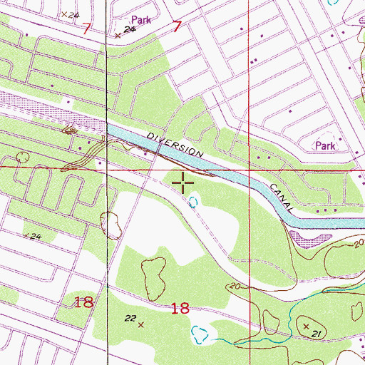 Topographic Map of Saint Lucie County Fire District Station 10, FL
