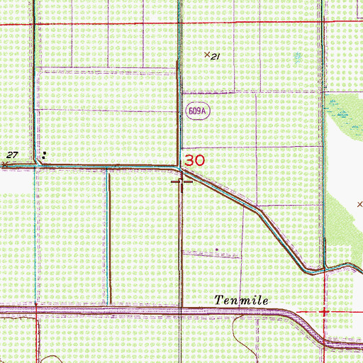 Topographic Map of Saint Lucie County Fire District Station 11, FL