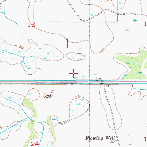 Topographic Map of Martin Grade Volunteer Fire Department Station 28, FL