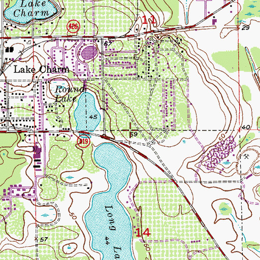 Topographic Map of Seminole County Sheriff's Office East Division Office, FL
