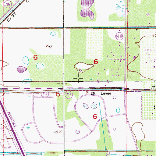 Topographic Map of Saint Lucie County Sheriff's Office, FL
