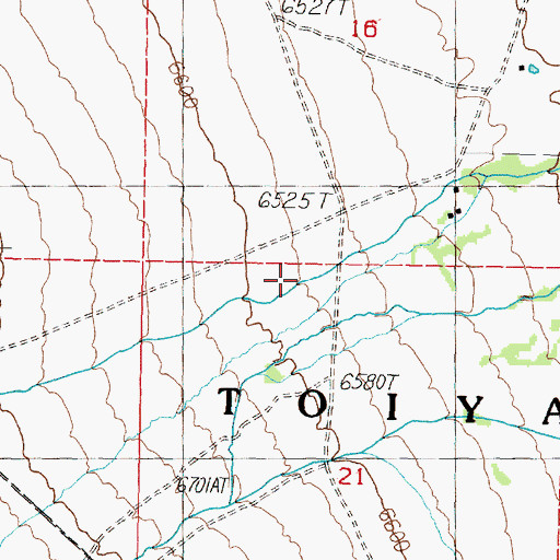 Topographic Map of Silverado Canyon, CA