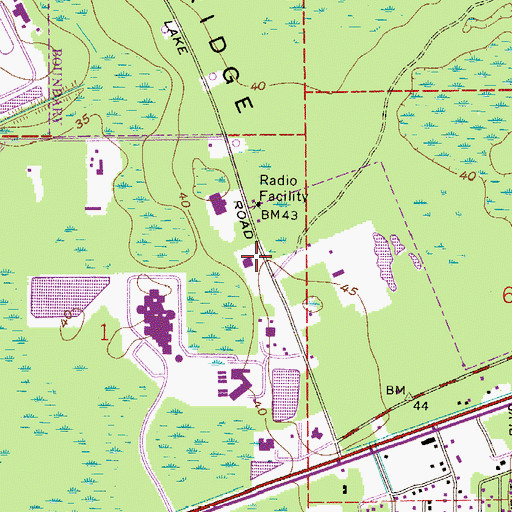 Topographic Map of Volusia County Sheriff's Law Enforcement Services Office Operations Center, FL