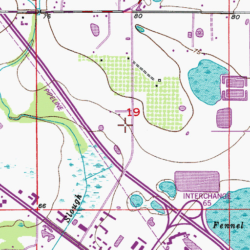 Topographic Map of Osceola County Sheriff's Office Corrections, FL