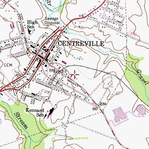 Topographic Map of Queen Anne's County Sheriff's Office, MD