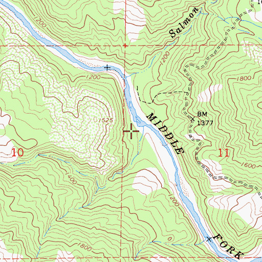 Topographic Map of Simmerly Creek, CA