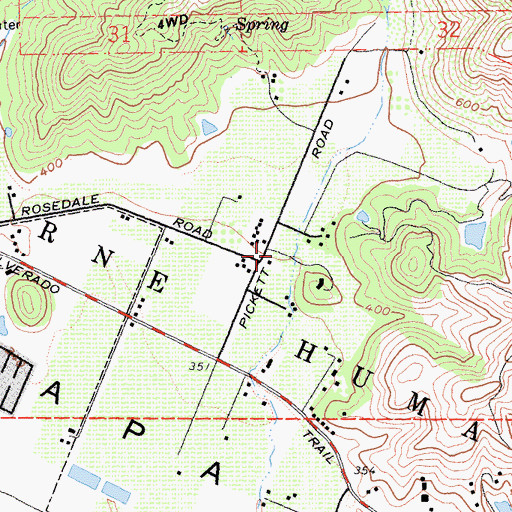 Topographic Map of Simmons Canyon, CA