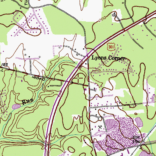 Topographic Map of Maryland State Police La Plata Barrack H, MD