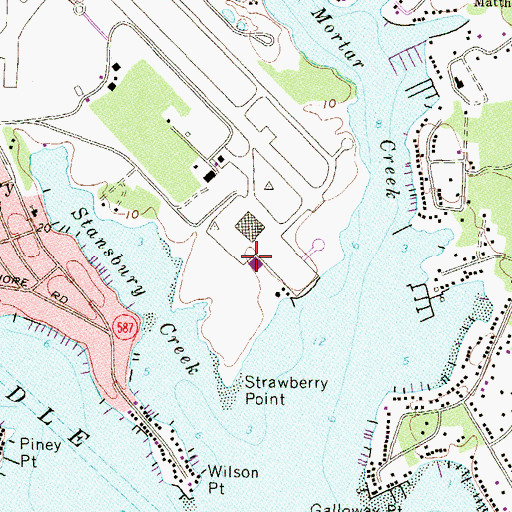 Topographic Map of Maryland State Police Aviation Command, MD