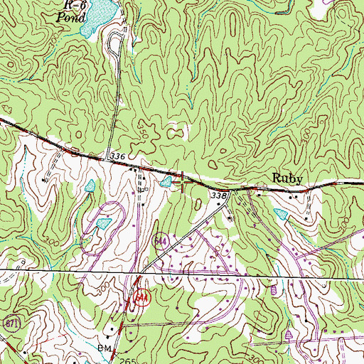 Topographic Map of Stafford County Fire Department Station 8 Rockhill, VA