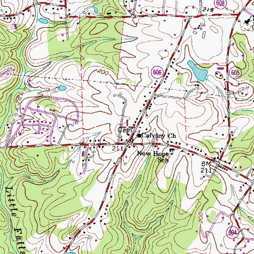 Topographic Map of Stafford County Fire and Rescue Department Emergency Medical Services Station 7 White Oak, VA