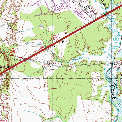 Topographic Map of Dahlgren Rescue Station 2, VA