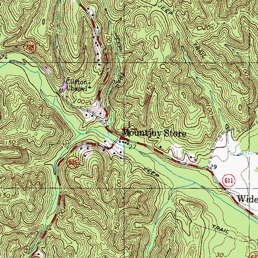 Topographic Map of Stafford County Fire and Rescue Department Station 3 Widewater, VA