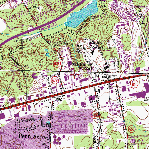 Topographic Map of Forest View Volunteer Rescue Squad Station 3 Headquarters, VA