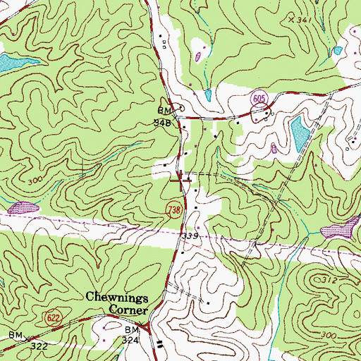 Topographic Map of Spotsylvania Volunteer Rescue Squad Station 3, VA