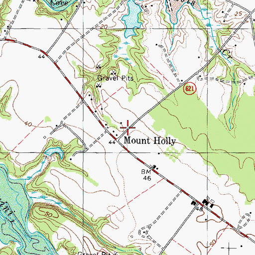 Topographic Map of Westmoreland Volunteer Rescue Squad, VA