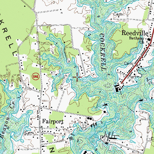 Topographic Map of Smith Point Sea Rescue 1, VA
