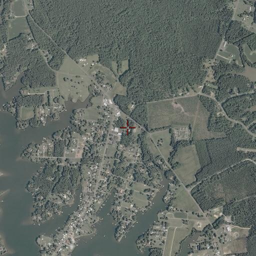 Aerial/Satellite Image of Northumberland Volunteer Rescue Squad Station 1, VA