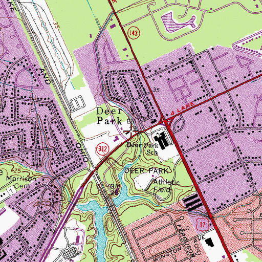 Topographic Map of Newport News Fire and Emergency Medical Services Station 8, VA