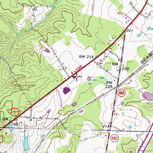 Topographic Map of Dinwiddie Ambulance and Rescue Squad, VA
