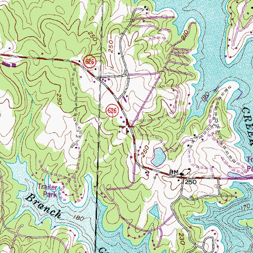 Topographic Map of Central Life Saving and Rescue Squad, VA