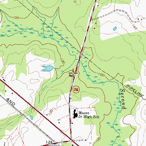 Topographic Map of Prince George Emergency Crew, VA