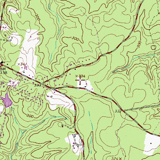 Topographic Map of Chesterfield Fire and Emergency Medical Services Station 19 Winterpock, VA