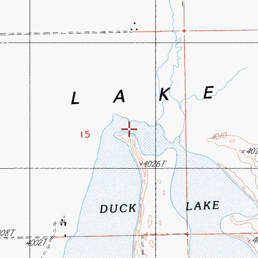 Topographic Map of Skedaddle Creek, CA